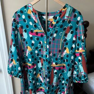 CROSBY by Mollie Burch Polka Dot Blouse